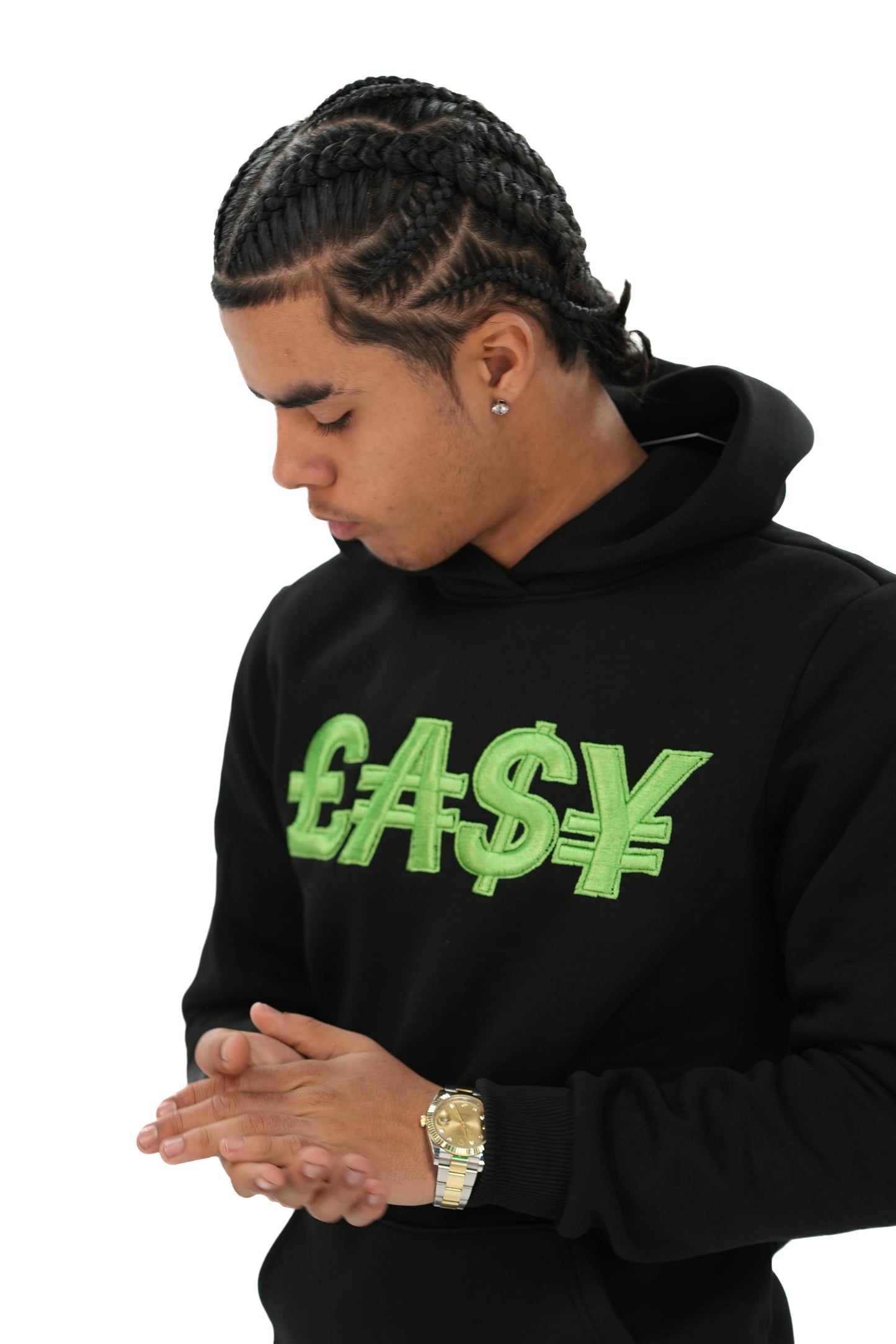 'LIME' Black Hoodie